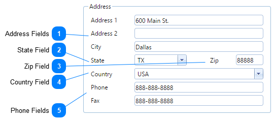 Address Section