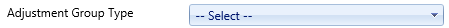 10. Adjustment Group Type Field