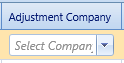 15. Adjustment Company Field