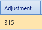 3. Adjustment Field