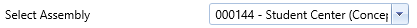 1. Select Assembly Dropdown