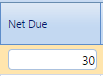 6. Net Due Field