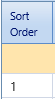 1. Sort order Field