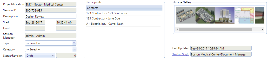 2. Bluebeam Markups Header Fields