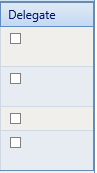 13. Delegate Checkbox