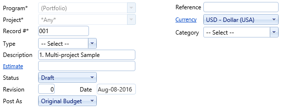 2. Budget Requests Header Fields