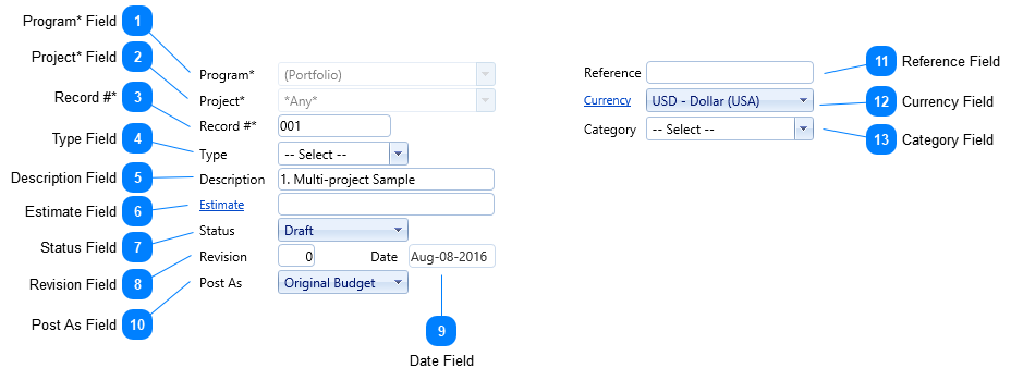 Budget Requests Header Fields