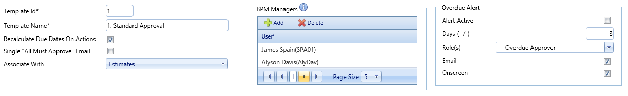 3. BPM Tab Header Fields