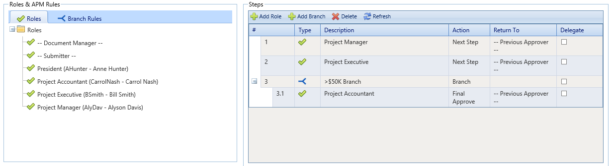 5. Define Steps Section