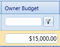 15. Owner Budget Field