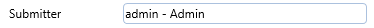 3. Submitter Field
