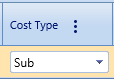 16. Cost Type Field