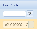 16. Cost Code Field