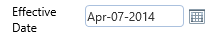11. Effective Date Field