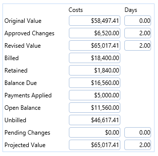 25. Contract Recap Section