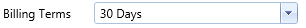 11. Billing Terms Field