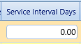 17.  Service Interval Days Field