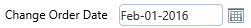 5. Change Order Date Field
