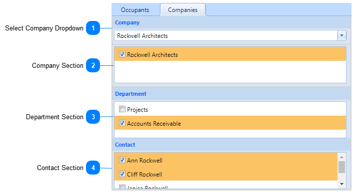 Current Location Companies Tab