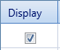 1. Display Checkbox