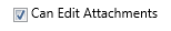 17. Can Edit Attachments Checkbox