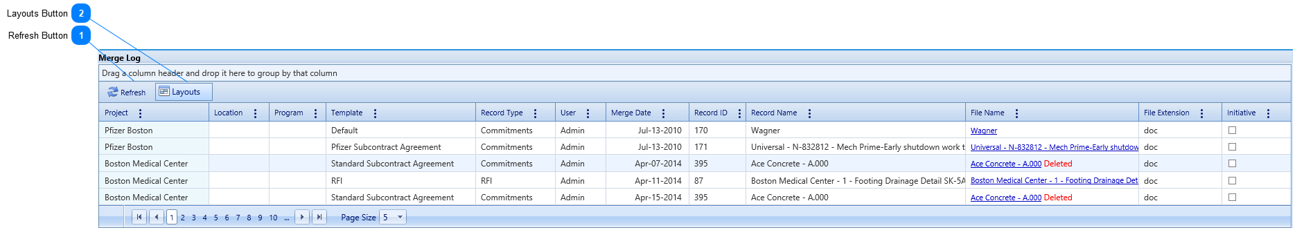 Document Log