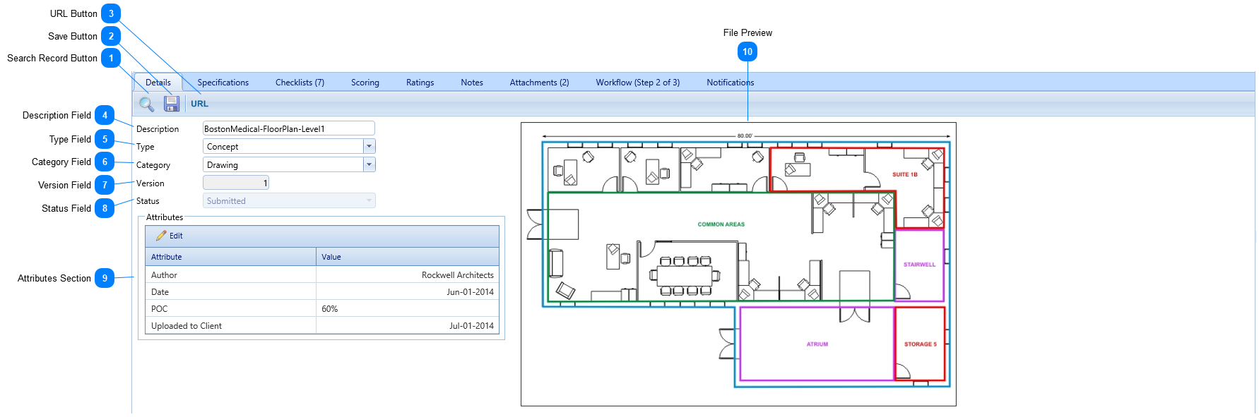 Document Manager Details Tab