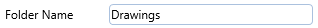 6. Folder Name Field