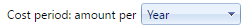 6. Cost to Own Period Dropdown