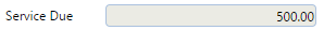 15. Service Due Field