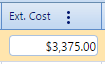 12. Ext. Cost Field