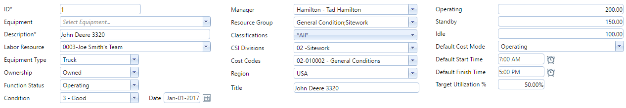 2. Equipment Resources Header Fields