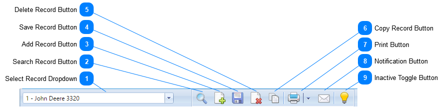 Equipment Resources Header Toolbar