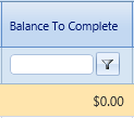 12. Balance To Complete Field