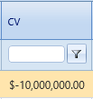 27. Cost Variance (CV) Field