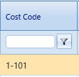 4. Cost Code Field