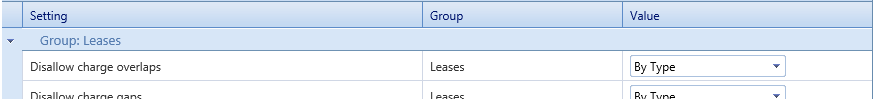 6. Settings Table