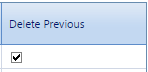 6. Delete Previous Checkbox