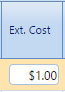 14. Ext. Cost Field