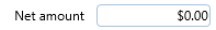 12. Net amount Field