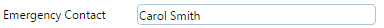13. Emergency Contact Field