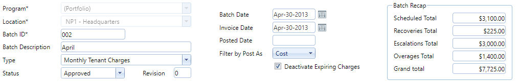 2. Lease Administrator Header Fields