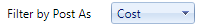 11. Filter by Post As Dropdown
