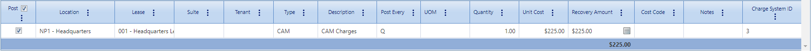 15. Recoveries Sub-table