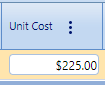 8. Unit Cost Field