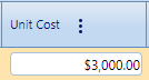 8. Unit Cost Field