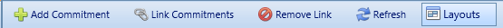 3. Master Commitments Details Tab Toolbar