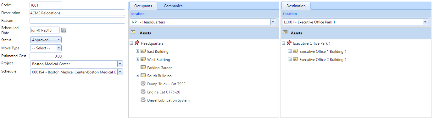 2. Move Plans Header Fields