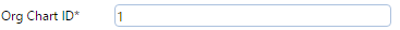 5. Org Chart ID* Field