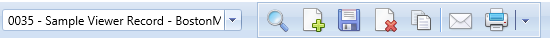 1. PMWeb Viewer Header Toolbar